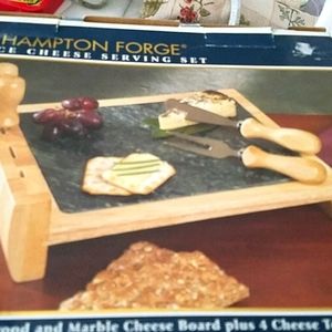 Vintage marble cheese set